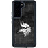 NFL Minnesota Vikings Black & White Galaxy S23 Waterproof Case