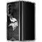 NFL Minnesota Vikings Black & White Galaxy Z Fold4 5G Clear Case