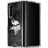 NFL Minnesota Vikings Black & White Galaxy Z Fold4 5G Clear Case