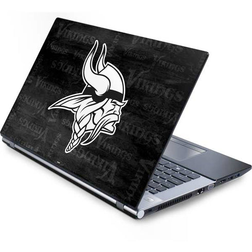 NFL Minnesota Vikings Black & White Generic Laptop Skin
