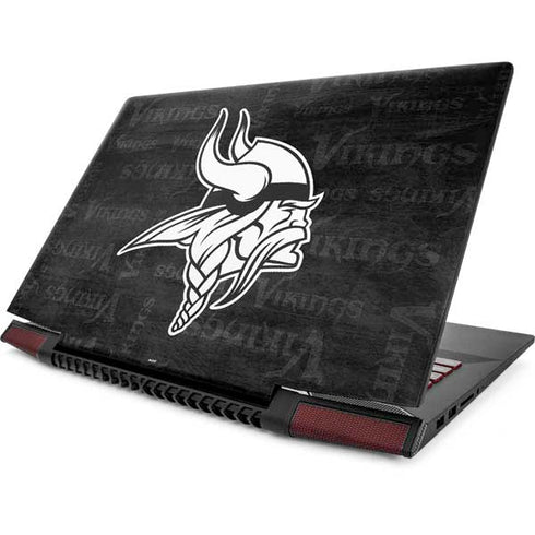 NFL Minnesota Vikings Black & White Lenovo IdeaPad Skin
