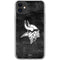 NFL Minnesota Vikings Black & White iPhone 11 Clear Case
