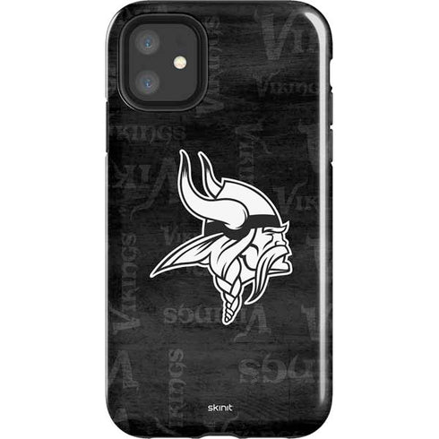 NFL Minnesota Vikings Black & White iPhone 11 Impact Case