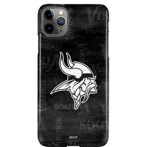 NFL Minnesota Vikings Black & White iPhone 11 Pro Max Lite Case