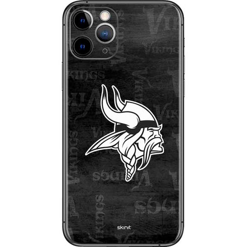 NFL Minnesota Vikings Black & White iPhone 11 Pro Skin