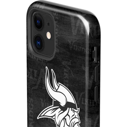 NFL Minnesota Vikings Black & White iPhone 12 Impact Case