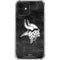 NFL Minnesota Vikings Black & White iPhone 12 Mini Clear Case