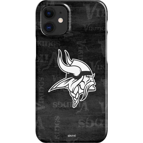 NFL Minnesota Vikings Black & White iPhone 12 Mini Lite Case