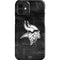 NFL Minnesota Vikings Black & White iPhone 12 Mini Lite Case