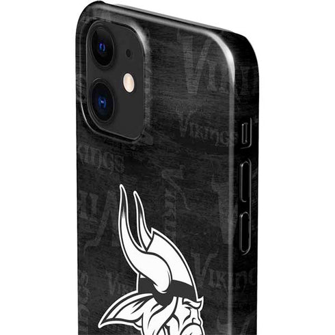 NFL Minnesota Vikings Black & White iPhone 12 Mini Lite Case