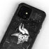 NFL Minnesota Vikings Black & White iPhone 12 Mini Waterproof Case