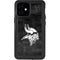 NFL Minnesota Vikings Black & White iPhone 12 Mini Waterproof Case