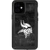 NFL Minnesota Vikings Black & White iPhone 12 Mini Waterproof Case