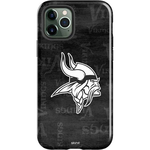 NFL Minnesota Vikings Black & White iPhone 12 Pro Impact Case