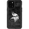 NFL Minnesota Vikings Black & White iPhone 12 Pro Max Waterproof Case