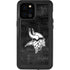 NFL Minnesota Vikings Black & White iPhone 12 Pro Max Waterproof Case