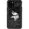 NFL Minnesota Vikings Black & White iPhone 12 Pro Waterproof Case