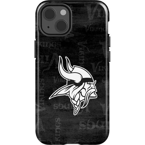 NFL Minnesota Vikings Black & White iPhone 13 Impact Case