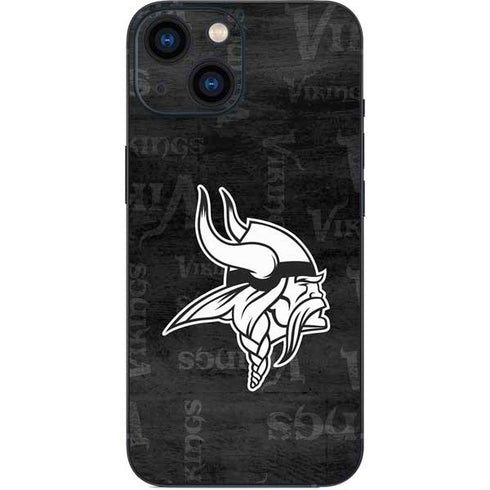 NFL Minnesota Vikings Black & White iPhone 13 Mini Skin