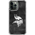 NFL Minnesota Vikings Black & White iPhone 13 Pro Max Clear Case