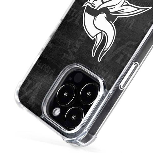 NFL Minnesota Vikings Black & White iPhone 13 Pro Max MagSafe Case