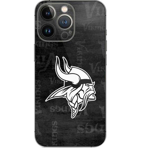 NFL Minnesota Vikings Black & White iPhone 13 Pro Skin
