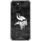 NFL Minnesota Vikings Black & White iPhone 15 Plus Clear Case