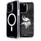 NFL Minnesota Vikings Black & White iPhone 14 Pro MagSafe Case
