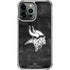 NFL Minnesota Vikings Black & White iPhone 14 Pro Max Clear Case