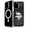 NFL Minnesota Vikings Black & White iPhone 14 Pro Max MagSafe Case