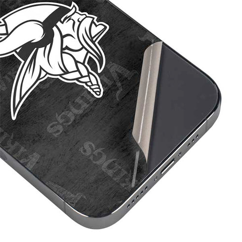 NFL Minnesota Vikings Black & White iPhone 14 Pro Max Skin