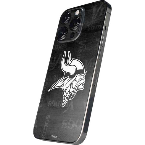 NFL Minnesota Vikings Black & White iPhone 14 Pro Skin