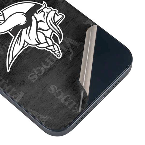 NFL Minnesota Vikings Black & White iPhone 14 Skin