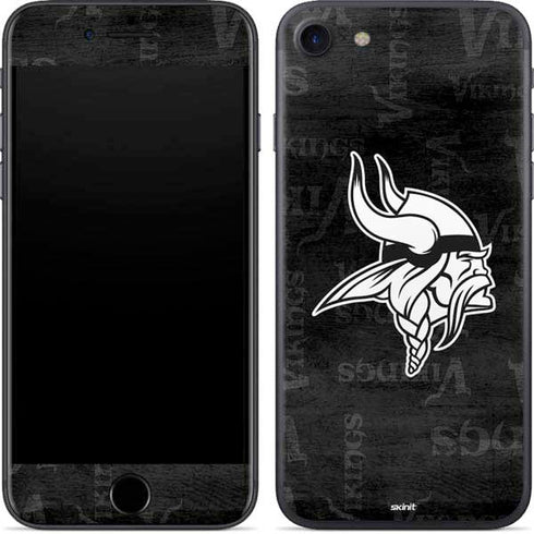 NFL Minnesota Vikings Black & White iPhone 7 Skin