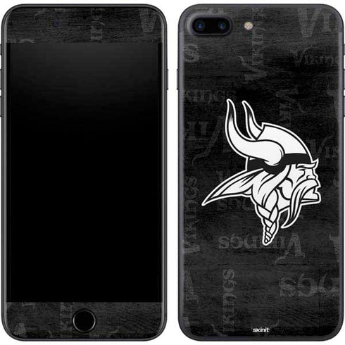 NFL Minnesota Vikings Black & White iPhone 8 Plus Skin