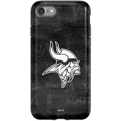 NFL Minnesota Vikings Black & White iPhone SE (2nd & 3rd Gen) Pro Case