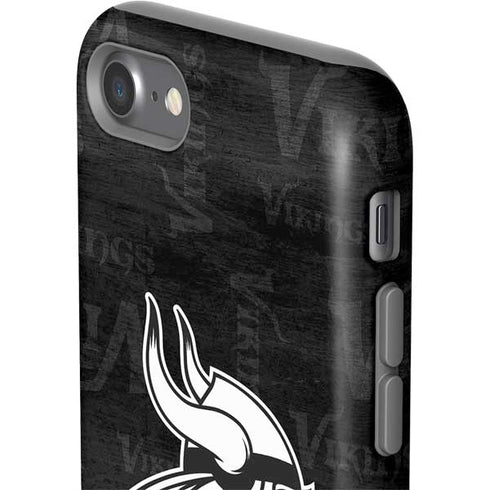 NFL Minnesota Vikings Black & White iPhone SE (2nd & 3rd Gen) Pro Case