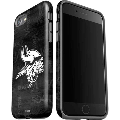 NFL Minnesota Vikings Black & White iPhone SE (2nd & 3rd Gen) Pro Case