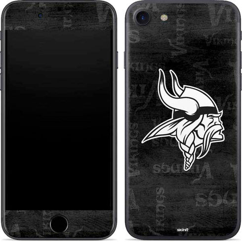 NFL Minnesota Vikings Black & White iPhone SE (2nd & 3rd Gen) Skin