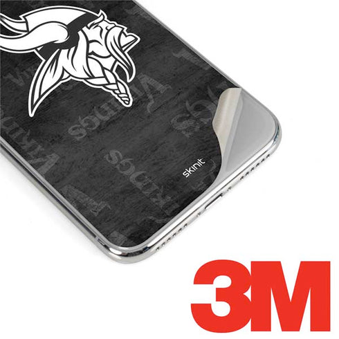 NFL Minnesota Vikings Black & White iPhone XS Max Skin