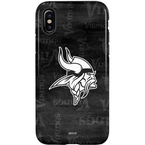 NFL Minnesota Vikings Black & White iPhone XS Pro Case