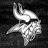 NFL Minnesota Vikings Black & White Legion Y720 Skin