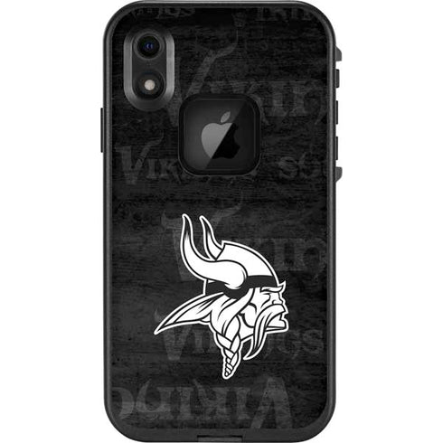 NFL Minnesota Vikings Black & White LifeProof Fre iPhone Skin