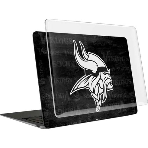 NFL Minnesota Vikings Black & White MacBook Air 13in (2020) Case plus Skin