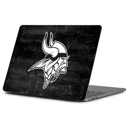 NFL Minnesota Vikings Black & White Apple MacBook Pro 13-inch Skin