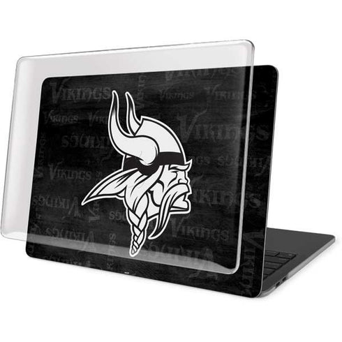NFL Minnesota Vikings Black & White MacBook Pro 13in (2020) Case plus Skin