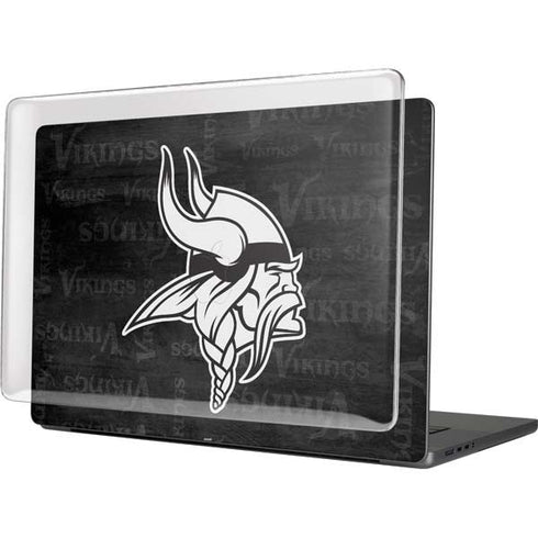 NFL Minnesota Vikings Black & White MacBook Pro 16in (2021-25) Case plus Skin
