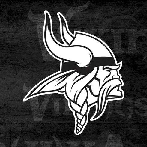 NFL Minnesota Vikings Black & White Moto E5 Play Skin