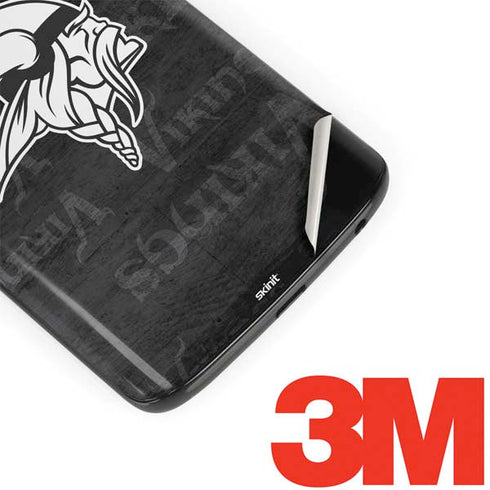 NFL Minnesota Vikings Black & White Moto G6 Skin