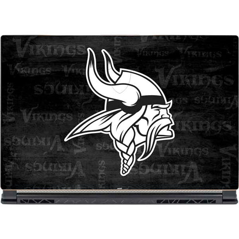 NFL Minnesota Vikings Black & White MSI GS65 Stealth Laptop Skin
